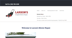 Desktop Screenshot of larsonsmowershop.com